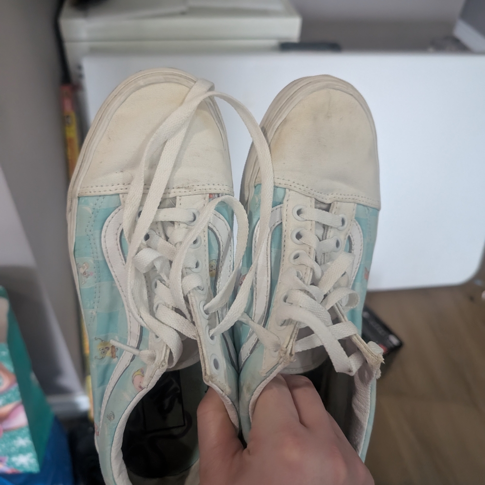 Light Blue and White Sneakers